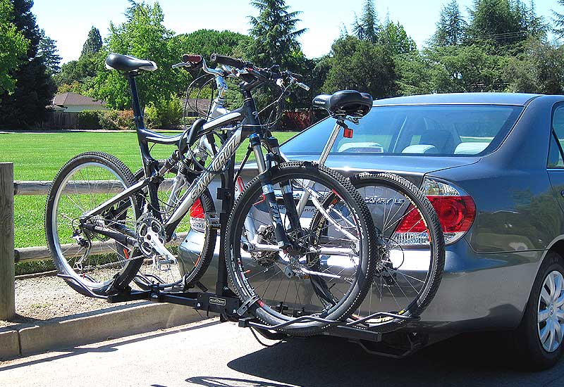 double bike rack for car