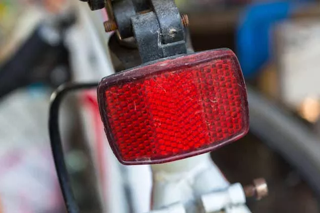 Red cheap bike reflector