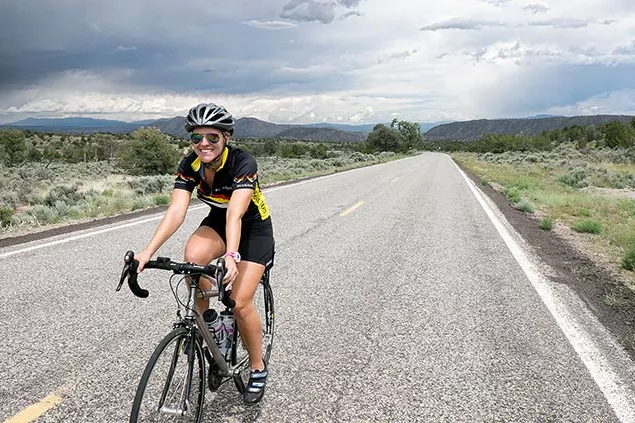 Riding on the best sale handlebars of a bike