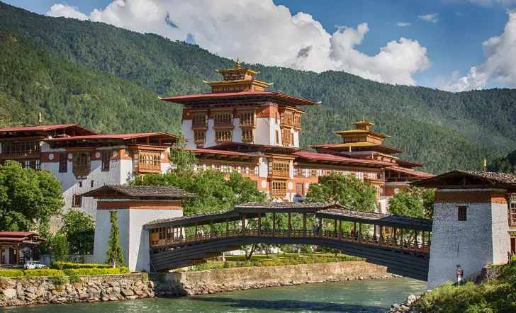 Ancient temple structure in Bhutan