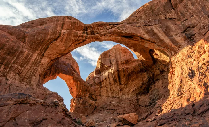 Open archway rock formation