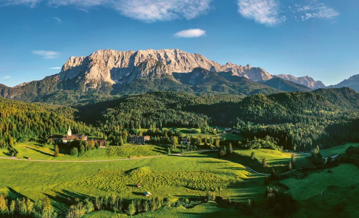 Schloss Elmau in the Wetterstein mountains