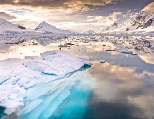 Landscape of Paradise Bay Antarctica