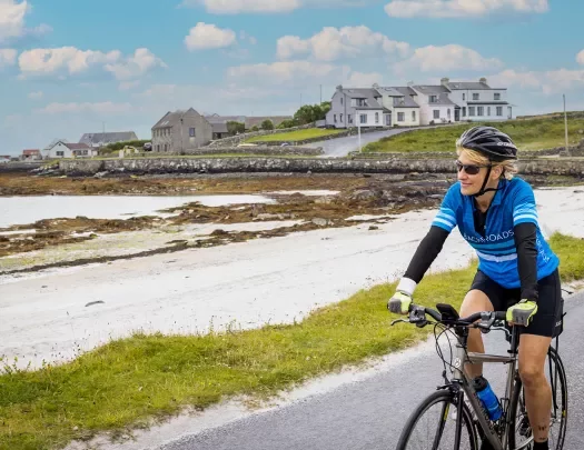 Cyclist Coast Ireland