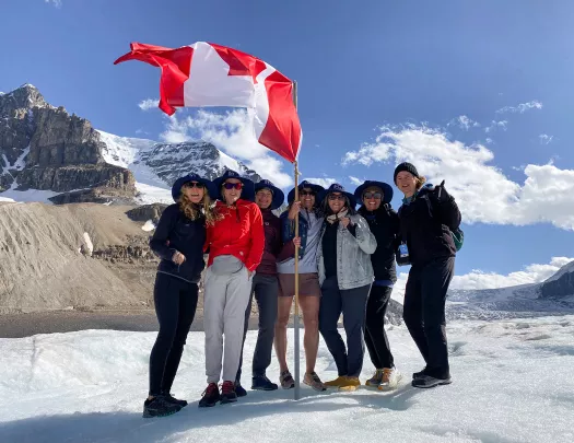 Guest Canadian Flag Snow Field