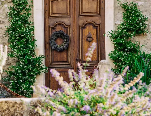 Door with Plants