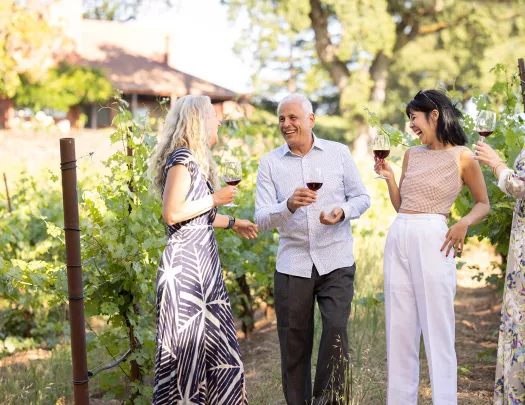 Backroads Guests Laughing Over Wine