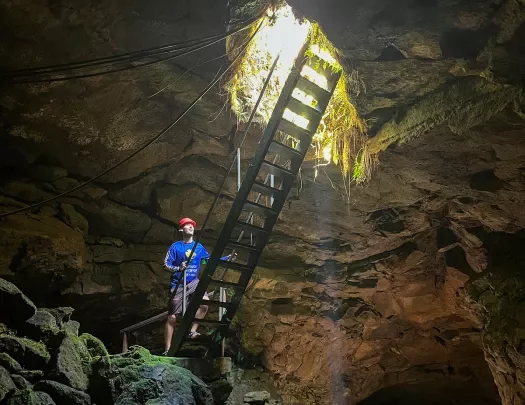 Stairway Out of Cave Ecuador