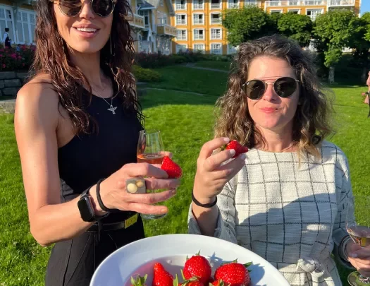 Guest & Plate of Strawberries Norway