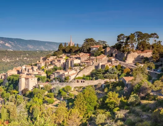 The hill top village of Bonnieux in Provence
