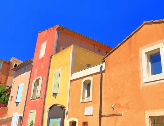 Colorful Buildings in Provence