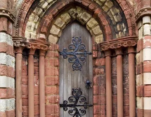 Large Door in Arches Scotland