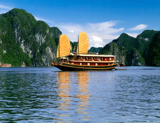 Vietnamese Sailboat in the Gulf