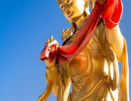 Golden statue in Bhutan