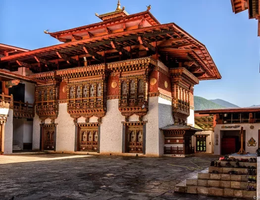 Large temple structure in Bhutan