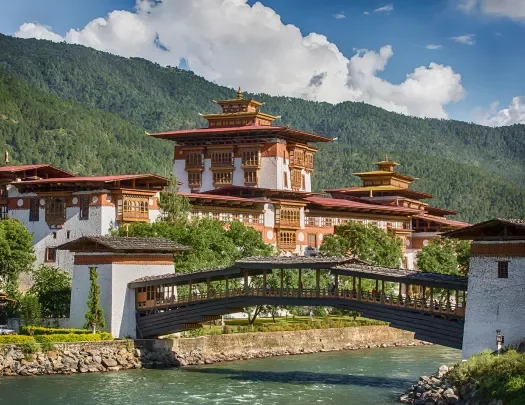 Ancient temple structure in Bhutan