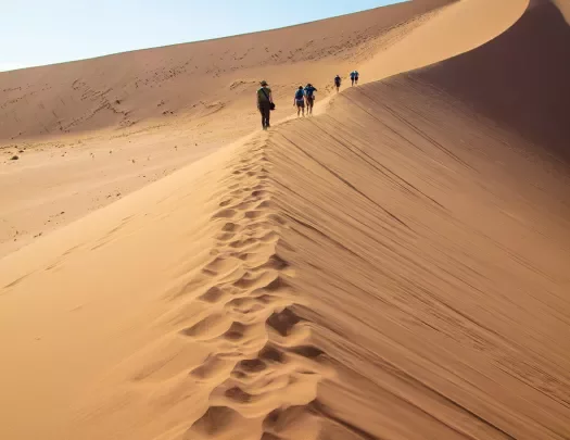 Sand dunes in Africa