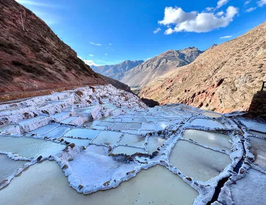 Shot of the Maras Salt Ponds.