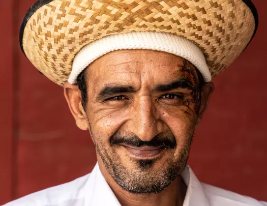 Portrait of Moroccan man