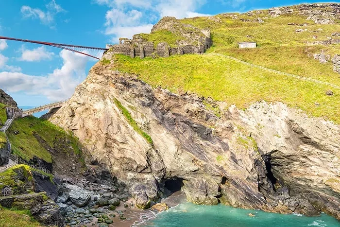 Tintagel Island and Castle, Cornwall, England