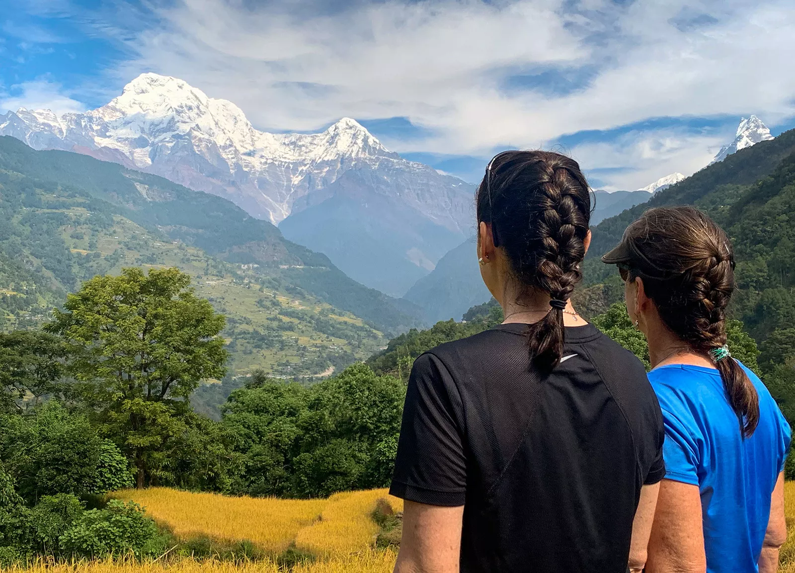 Backroads Guests Overlooking Mountains