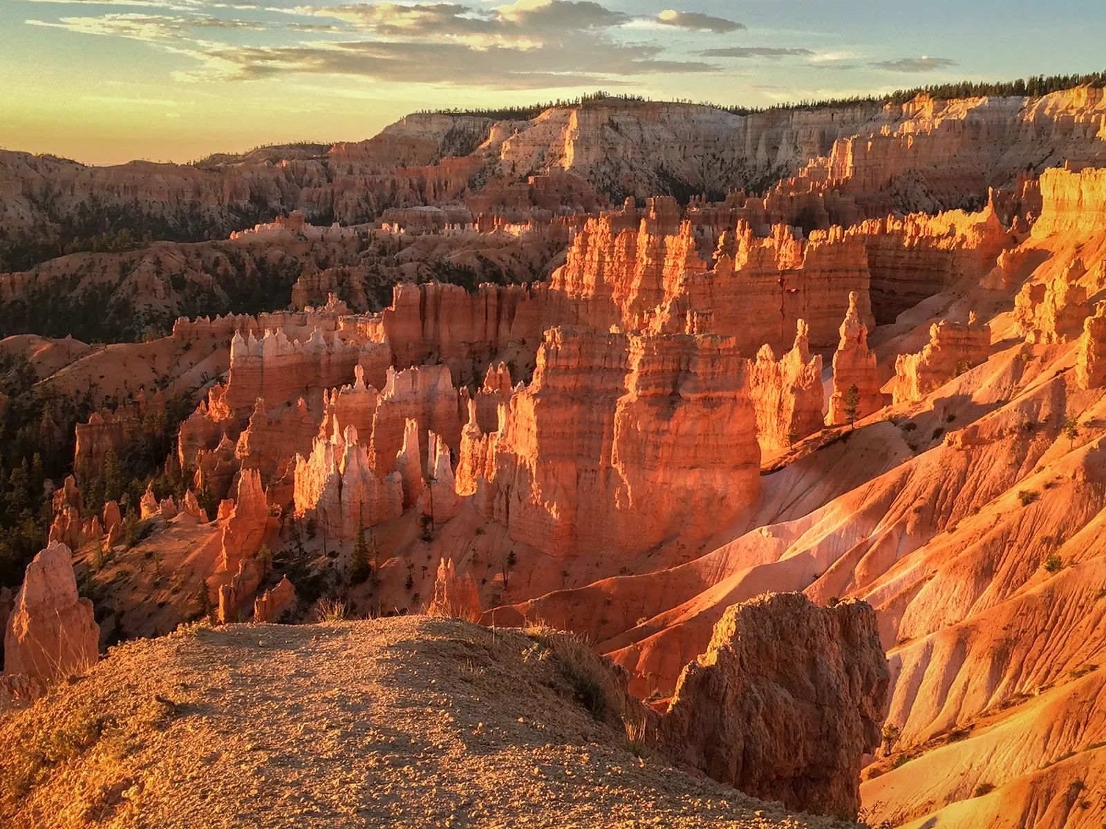 Valley of red and orange canyons