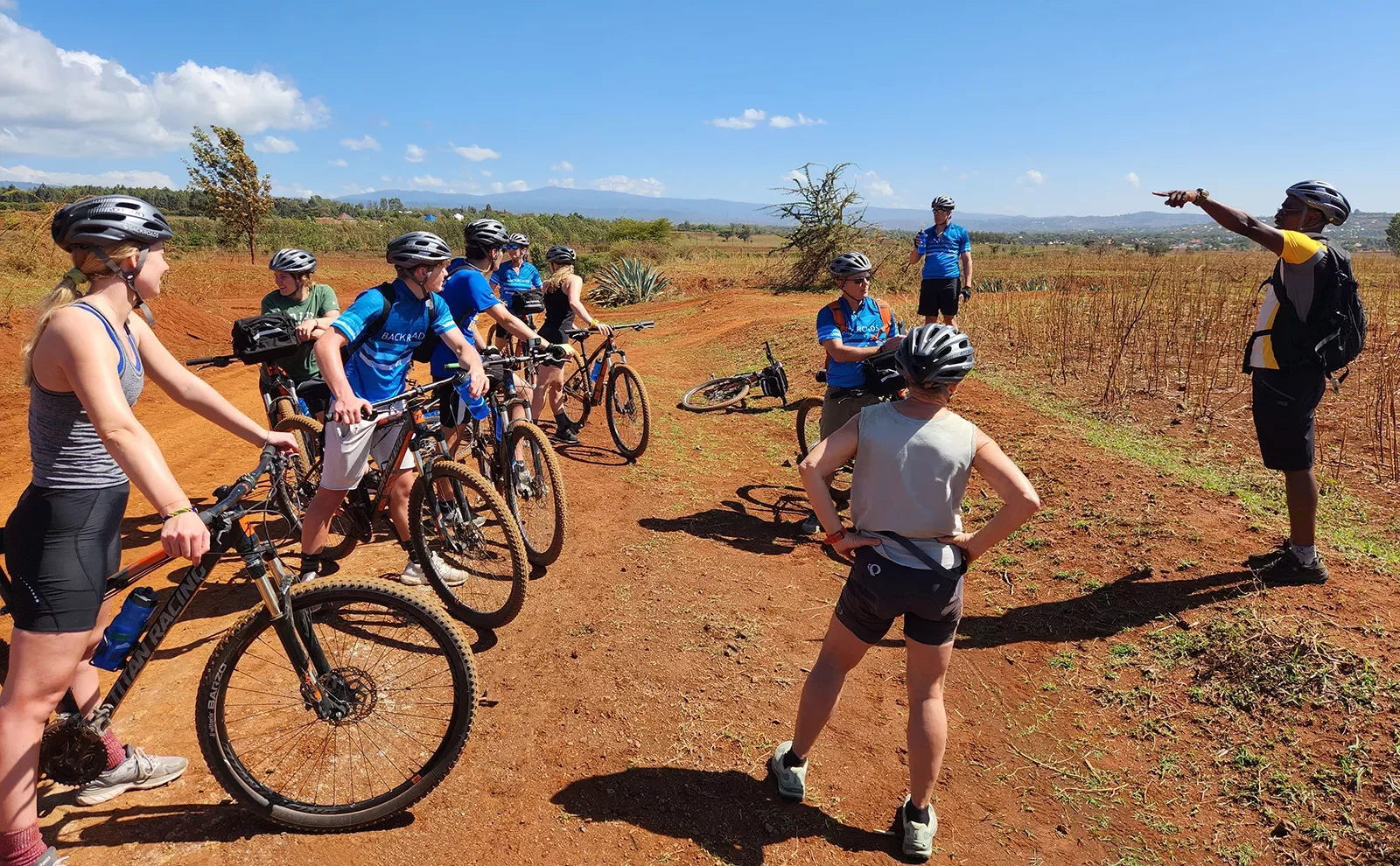 Backroads guests biking