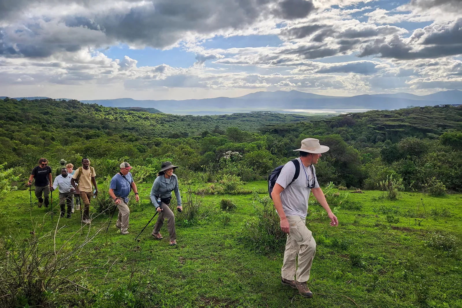 Backroads guests hiking