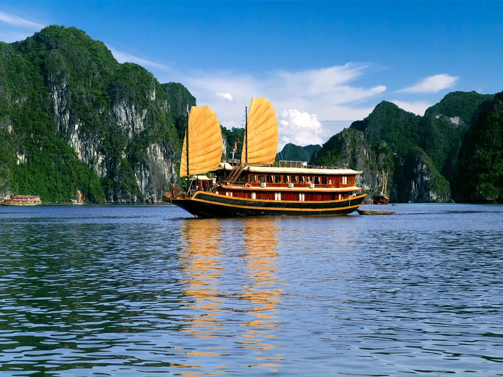 Vietnamese Sailboat in the Gulf