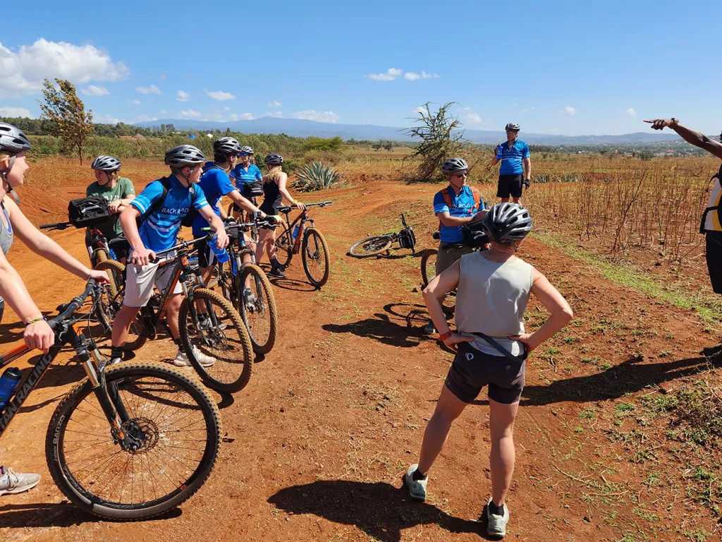 Backroads guests biking