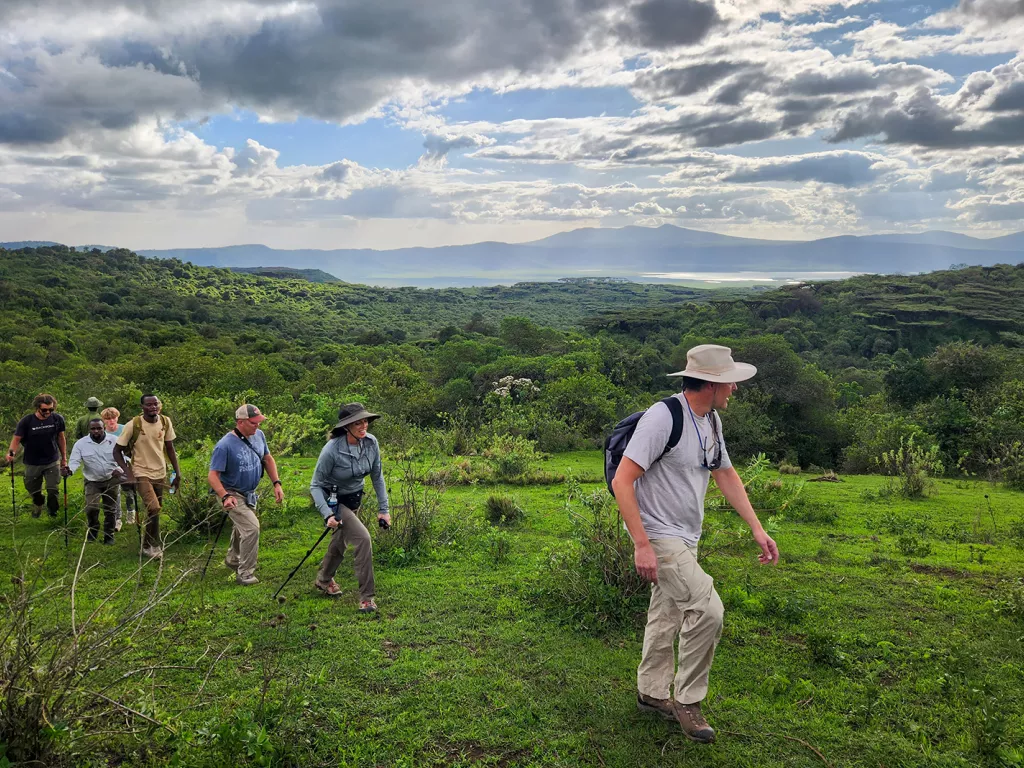 Backroads guests hiking