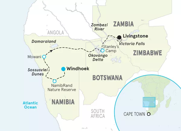 Namibia and Zimbabwe Walking Tour