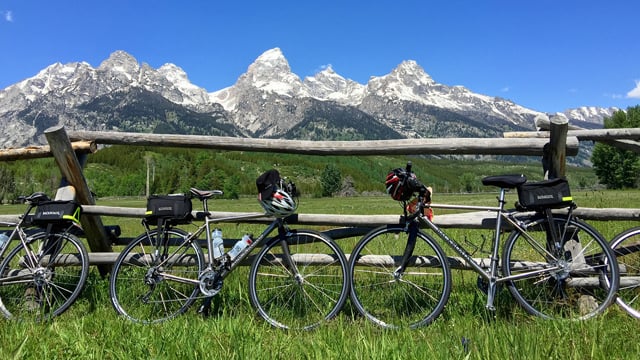 biking in yellowstone